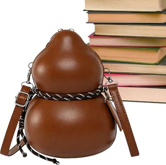 Generic Pu Leather Shoulder, Pu Leather, X1, Calabash Sling Bag, Vintage Handbag Purse, Sling Handbag, For School, Gym, Travel, Work And Office