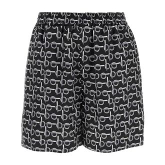 Burberry Casual Shorts, female, Multicolor, Size: 3XS B Silk Shorts