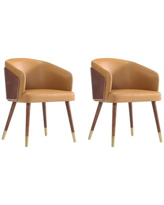 Manhattan Comfort Set Of 2 Reeva Dining Chairs