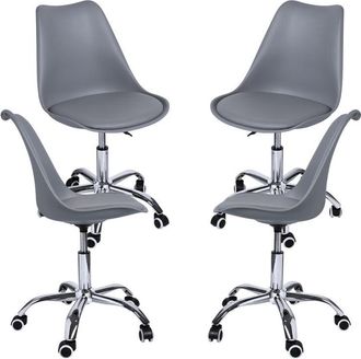 Regalos Miguel Regalos Miguel - Packs Sillas - Pack 4 Sillas Neo - Gris Oscuro