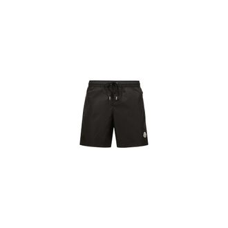 Moncler Logo Patch Swim Shorts Black Size XXL
