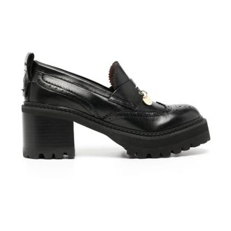 See By Chlo&eacute; Pumps, female, Black, Size: 11 US Aria Leather Loafers