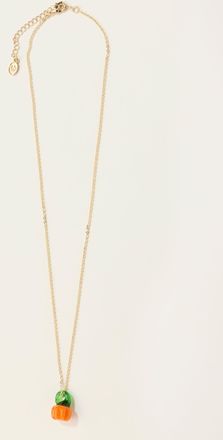 Fat Face FatFace Gold Tone Halloween Pumpkin Necklace