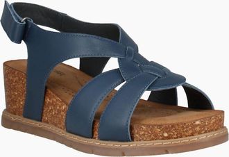 Josef Seibel Womens Eden 02 Womens Wedge Sandals - Blue - Size: 6.5