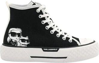 Karl Lagerfeld Kampus MAX III - Dames - Sneakers - Zwart - 35 EU - Katoen - Schoenen