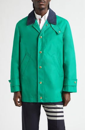 Thom Browne Unconstructed Cordura Nylon Coat in Green at Nordstrom, Size 1