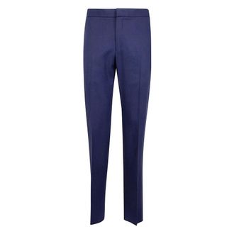 Ermenegildo Zegna Heren, Broeken, Blauw, Maat: XL Katoen