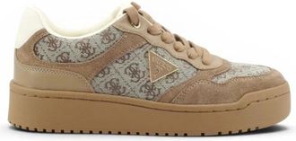 Guess Miram 16 Sneaker - Dames - Sneakers - Beige - 36 EU - Leer - Schoenen