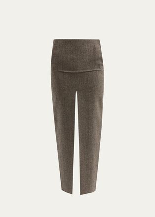 Rick Owens Sliced Wool Maxi Skirt