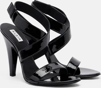 Alaia Ala&iuml;a Patent leather sandals