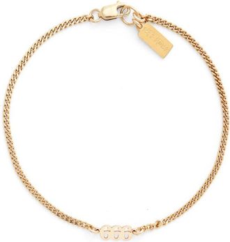 Set & Stones Angel Numbers Bracelet in Gold /666 at Nordstrom