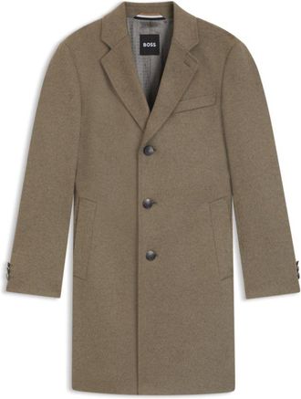 BOSS Wool-cashmere coat in a slim fit