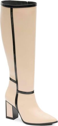 Andrea Womens Tall Knee-High Boots In Beige