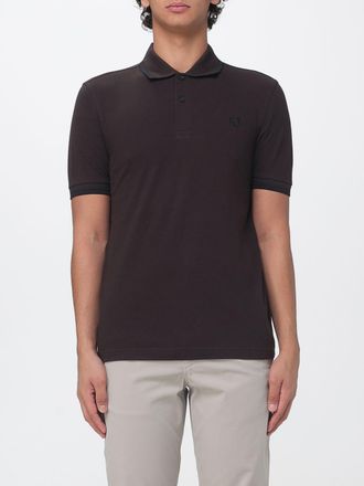 Fred Perry Polo a maniche corte in cotone con logo ricamato e profili a contrasto