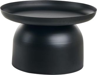 Beliani Mesa de centro Metal Negro