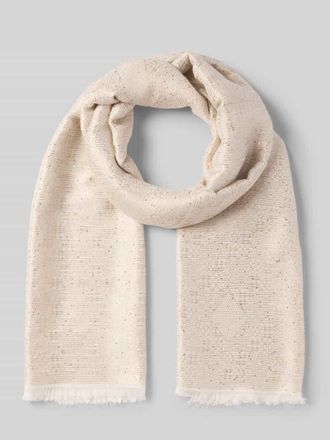 Emporio Armani Schal mit Pailletten und Fransen in Sand, Gr&ouml;&szlig;e 1