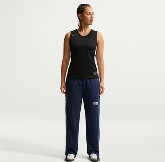 Nike Womens Fleece Tear-Away Basketball Pants in Blue | IB3560-410