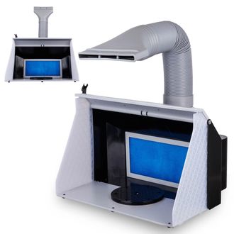 OEM Cabina De Pintura Para Modelismo De Gran Tama&ntilde;o Con Aer&oacute;grafo Y Luz Led De Potencia Ajustable
