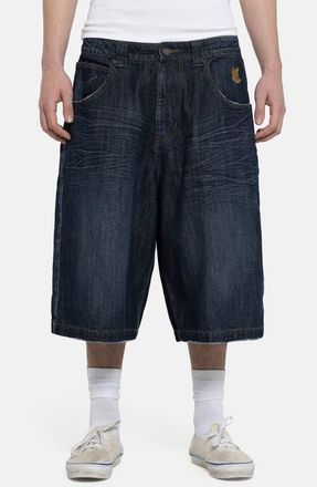 Jaded London Kingdom Colossus Baggy Denim Shorts in Indigo at Nordstrom, Size 30