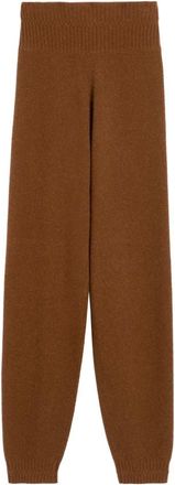 Max Mara Sweatpants, female, Brown, Size: XS Pure Trousers