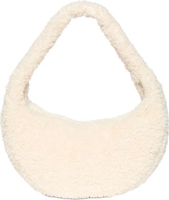 Calvin Klein large fluffy shoulder bag - Neutrals