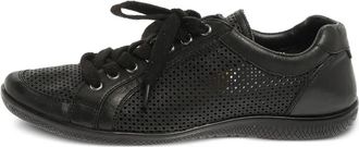Prada Sneakers in pelle traforata - Nero