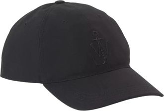 J.W.Anderson Waxed Cotton Baseball Cap - Heren - Petten - Zwart - ONE Size - Katoen - Accessoires