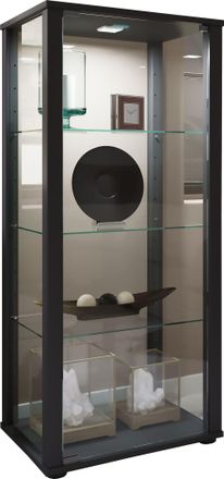 ebuy24 Ebuy24 - Vitrina De Vidrio Vcm De Pie Vitrina De Vidrio Con Vidrio De Seguridad Esg Dimensiones Aprox. Al. 115 X An. 50 X P. 38 Cm Soporte Vitrina Vid
