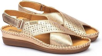Pikolinos Leren sandalen met halfhoge sleehak, CADAQUES