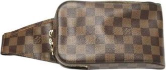 Louis Vuitton Tweedehands Canvas Louis Vuitton tassen - Dames - Vintage Schoudertas - Bruin - ONE Size - Vintage