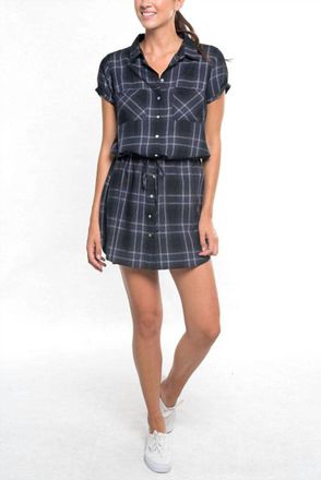 Lovestitch New Class Mini Shirt Dress In Black