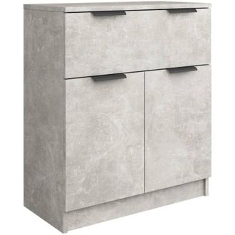 vidaXL Vidaxl - Sideboard Concrete Grey 60x30x70 cm Engineered Wood