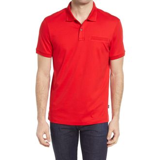 BOSS Parlay 119 Short Sleeve Polo in Red at Nordstrom Rack, Size Large