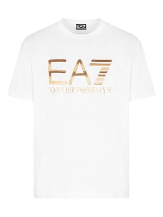Emporio Armani logo-print T-shirt - men - Cotton - L - White