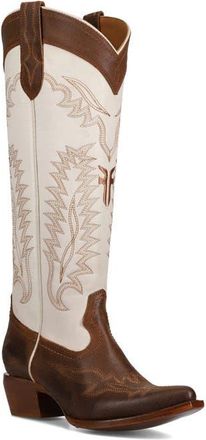 Frye Sacha Knee High Western Boot in Toffee White at Nordstrom, Size 9.5
