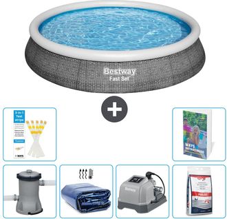 Bestway Piscina Bestway Fast Set Redonda - 396x84 Cm - 7-piezas S329