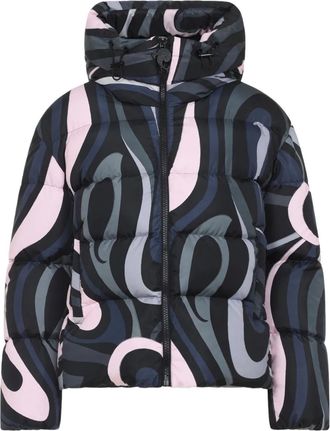 Pucci Iride-print puffer jacket - Black
