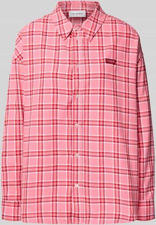 Oh April Oversized Freizeithemd mit Label-Detail Modell Vivian in Altrosa, Größe XS