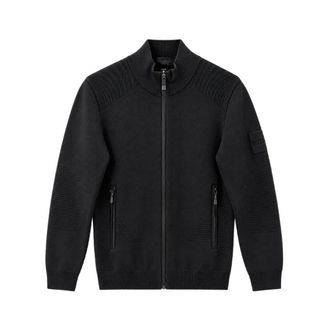 Outhere Flex Knit vest met hoge kraag - Heren - Truien - Zwart - Maat: XL Zijde