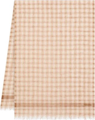 Ferragamo Sciarpa con motivo tartan - Toni neutri