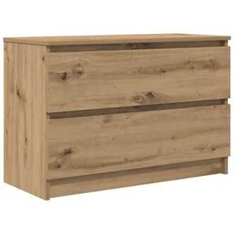 Berkfield Home TV Cabinet Artisan Oak 80x35x54 cm Engineered Wood in Brown | Size: 80 x 35 x 54 cm