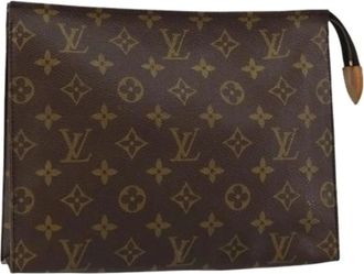 Louis Vuitton Pre-owned Clutches, female, Brown, Size: ONE SIZE Pre-owned Canvas Clutch