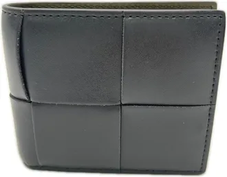 Bottega Veneta Gray Khaki Leather Wallet (Bi-Fold) (Pre-Owned)