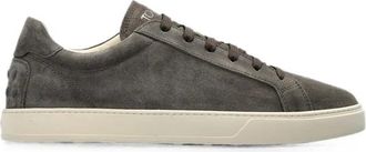 Tod's Trainers in Suede - male - Tods - Sneakers - Gray - 7 1/2 UK - Shoes