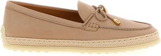 Tod's Gomma Rafia 92K Loafers - Dames - Loafers - Roze - 38 1/2 EU - Leer - Schoenen