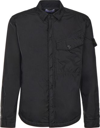 Stone Island Nylon Overshirt With Logo