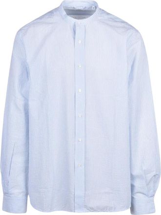 Aspesi Coreana Shirt - Heren - Casual Overhemden - Blauw - 2XL - Katoen - Overhemden