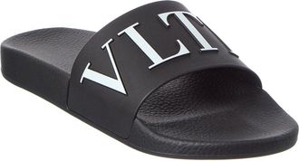 Valentino Vltn Leather Slide