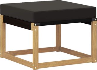vidaXL Reposapi&eacute;s De Exterior Madera Maciza De Acacia Y Tela Textilene Vidaxl