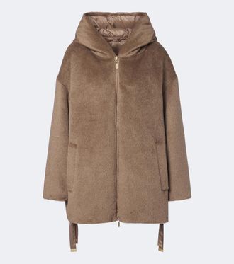 Max Mara The Cube reversible alpaca and wool down jacket
